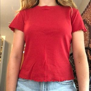 3for$20/Red Lettuce Edge Top
